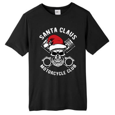 Santa Claus Motorcycle Club Christmas Pajama Cool Xmas Biker Tall Fusion ChromaSoft Performance T-Shirt