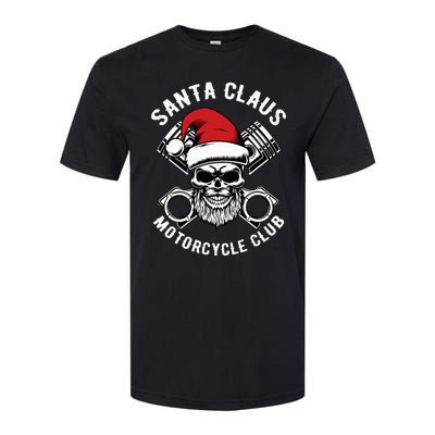 Santa Claus Motorcycle Club Christmas Pajama Cool Xmas Biker Softstyle CVC T-Shirt