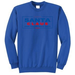 Santa Claus Make Cookies Great Again Funny Trump Lover Xmas Gift Sweatshirt