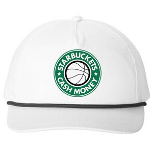 Starbuckets Cash Money Basketball Snapback Five-Panel Rope Hat