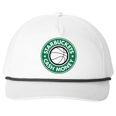 Starbuckets Cash Money Basketball Snapback Five-Panel Rope Hat