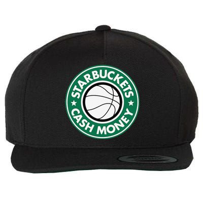 Starbuckets Cash Money Basketball Wool Snapback Cap