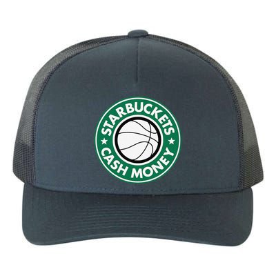 Starbuckets Cash Money Basketball Yupoong Adult 5-Panel Trucker Hat