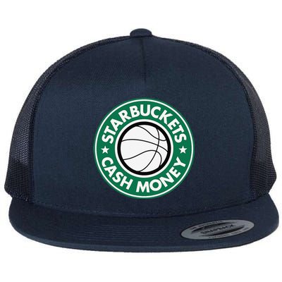 Starbuckets Cash Money Basketball Flat Bill Trucker Hat