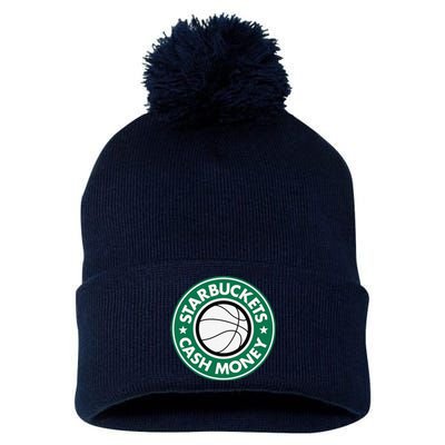 Starbuckets Cash Money Basketball Pom Pom 12in Knit Beanie