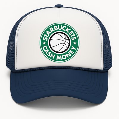 Starbuckets Cash Money Basketball Trucker Hat