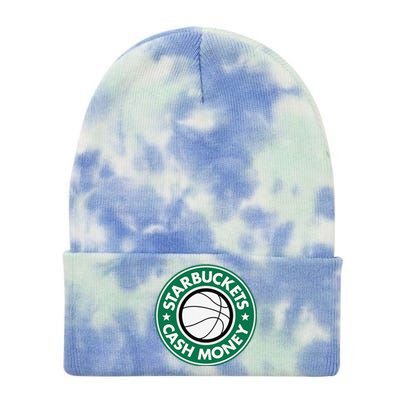 Starbuckets Cash Money Basketball Tie Dye 12in Knit Beanie