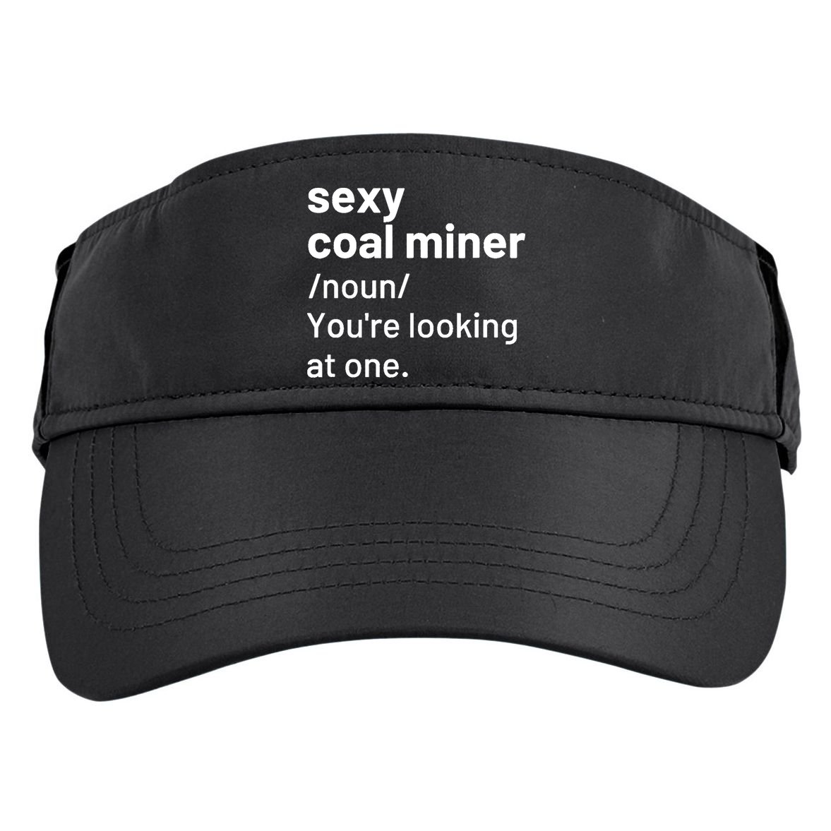 Sexy Coal Miner Definition Funny Mining Adult Drive Performance Visor
