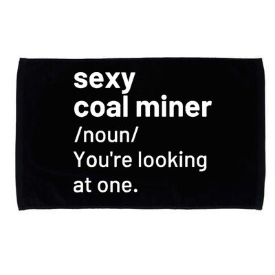 Sexy Coal Miner Definition Funny Mining Microfiber Hand Towel