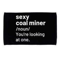 Sexy Coal Miner Definition Funny Mining Microfiber Hand Towel