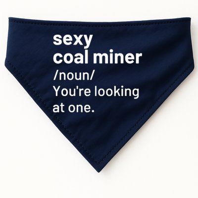Sexy Coal Miner Definition Funny Mining USA-Made Doggie Bandana