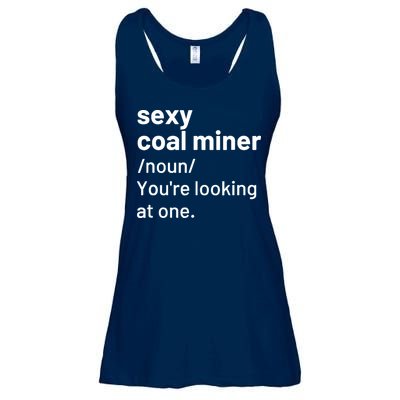 Sexy Coal Miner Definition Funny Mining Ladies Essential Flowy Tank
