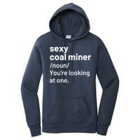 Sexy Coal Miner Definition Funny Mining Women's Pullover Hoodie