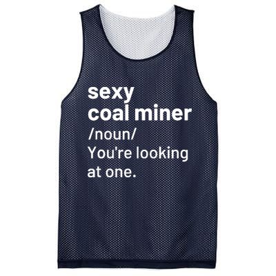 Sexy Coal Miner Definition Funny Mining Mesh Reversible Basketball Jersey Tank