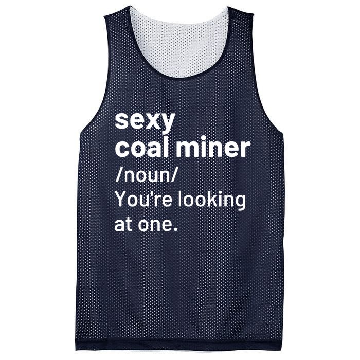 Sexy Coal Miner Definition Funny Mining Mesh Reversible Basketball Jersey Tank