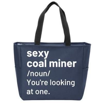 Sexy Coal Miner Definition Funny Mining Zip Tote Bag
