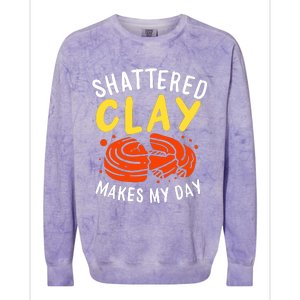 Shattered Clay Makes My Day Colorblast Crewneck Sweatshirt