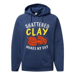 Shattered Clay Makes My Day Performance Fleece Hoodie