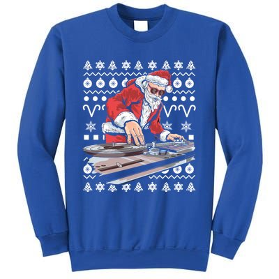 Santa Claus Music Dj Ugly Christmas Tacky Xmas Design Cute Gift Sweatshirt