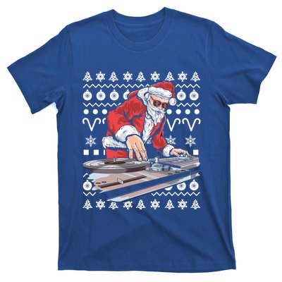 Santa Claus Music Dj Ugly Christmas Tacky Xmas Design Cute Gift T-Shirt