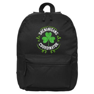 Shenanigans Coordinator Matching Teacher St PatrickS Day 16 in Basic Backpack