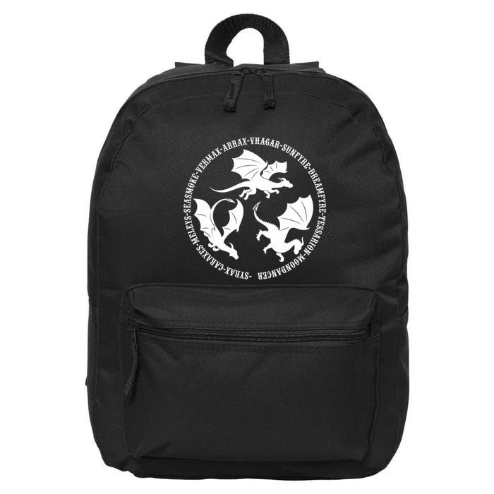Syrax Caraxes Meleys Seasmoke House Targaryen Dragon 16 in Basic Backpack