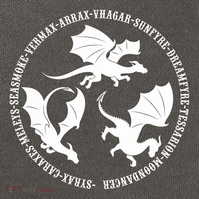 Syrax Caraxes Meleys Seasmoke House Targaryen Dragon Cotton Canvas Backpack