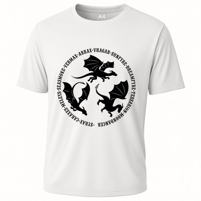 Syrax Caraxes Meleys Seasmoke House Targaryen Dragon Cooling Performance Crew T-Shirt