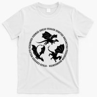 Syrax Caraxes Meleys Seasmoke House Targaryen Dragon T-Shirt