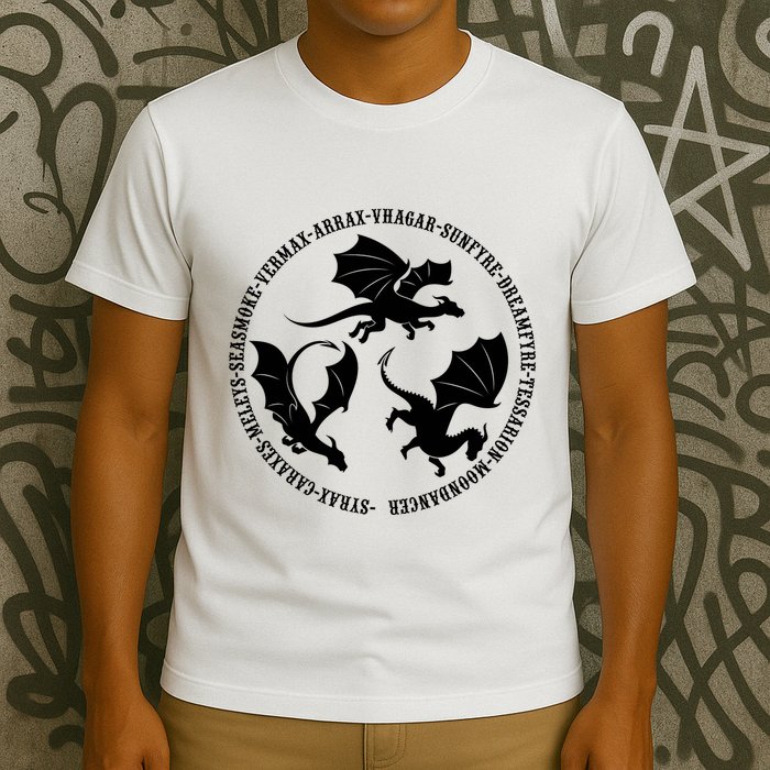 Syrax Caraxes Meleys Seasmoke House Targaryen Dragon T-Shirt