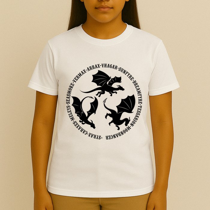Syrax Caraxes Meleys Seasmoke House Targaryen Dragon T-Shirt