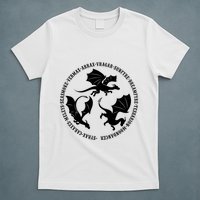 Syrax Caraxes Meleys Seasmoke House Targaryen Dragon T-Shirt