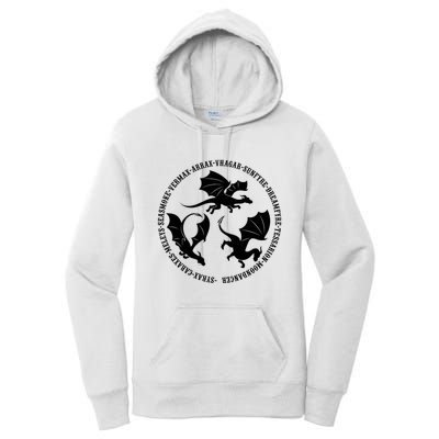Syrax Caraxes Meleys Seasmoke House Targaryen Dragon Women's Pullover Hoodie