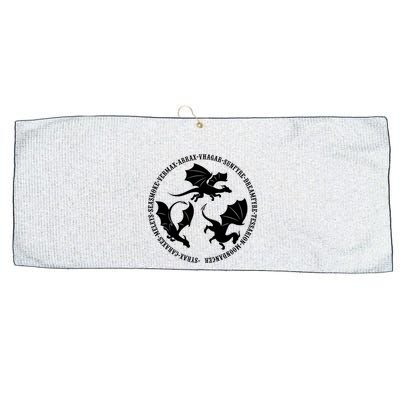 Syrax Caraxes Meleys Seasmoke House Targaryen Dragon Large Microfiber Waffle Golf Towel