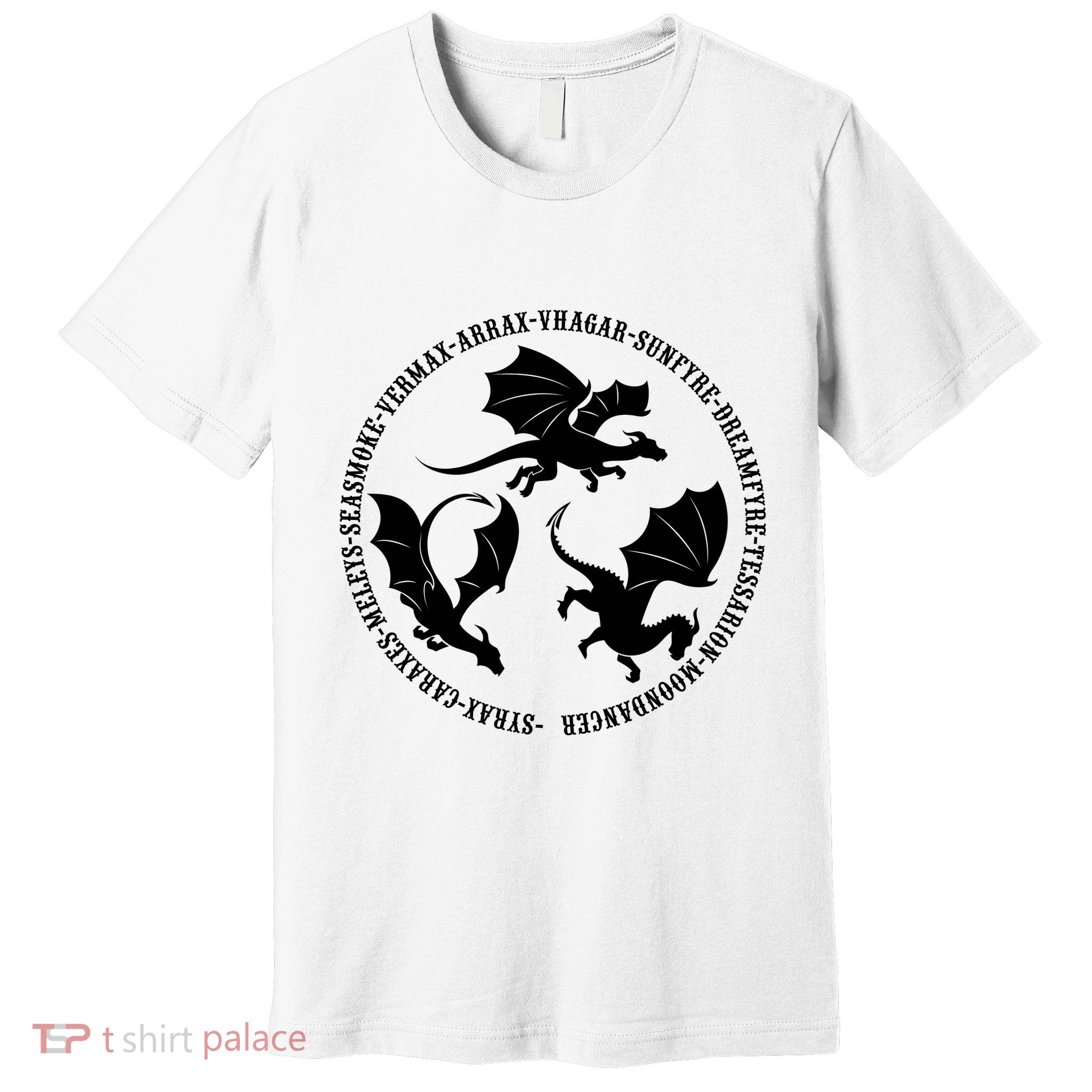 Syrax Caraxes Meleys Seasmoke House Targaryen Dragon Premium T-Shirt