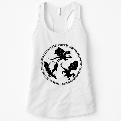 Syrax Caraxes Meleys Seasmoke House Targaryen Dragon Womens Tank Top