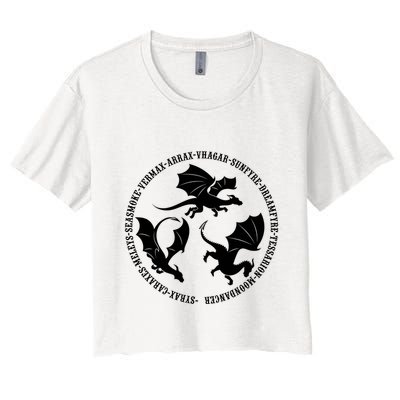 Syrax Caraxes Meleys Seasmoke House Targaryen Dragon Crop Top
