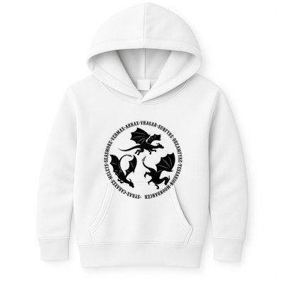 Syrax Caraxes Meleys Seasmoke House Targaryen Dragon Kids Hoodie