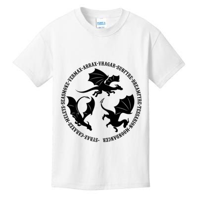 Syrax Caraxes Meleys Seasmoke House Targaryen Dragon Kids T-Shirt