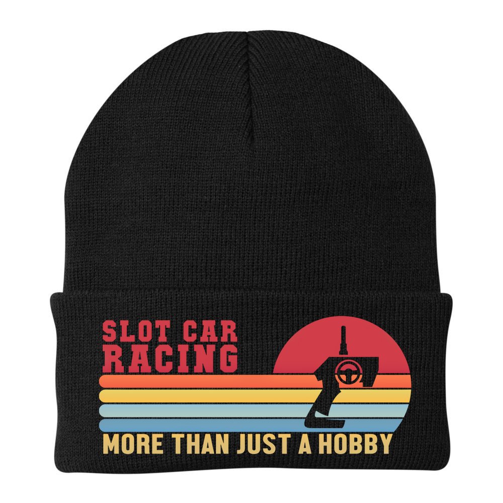 Slot Car More Than A Hobby Mini Car Drag Racing Slot Car Gift Beanie