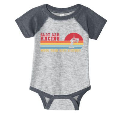 Slot Car More Than A Hobby Mini Car Drag Racing Slot Car Gift Infant Baby Jersey Bodysuit