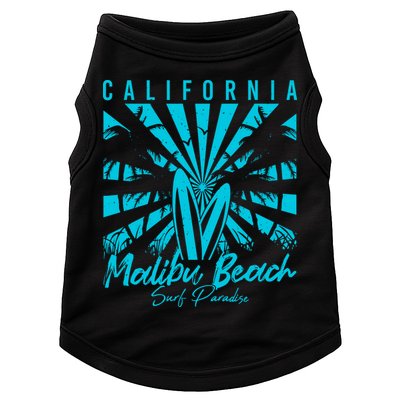 Surfing California Malibu Beach Surf Paradise Cool Summer Gift Doggie Tank