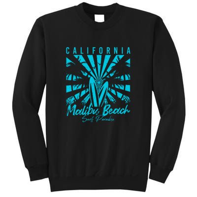 Surfing California Malibu Beach Surf Paradise Cool Summer Gift Sweatshirt