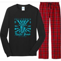 Surfing California Malibu Beach Surf Paradise Cool Summer Gift Long Sleeve Pajama Set