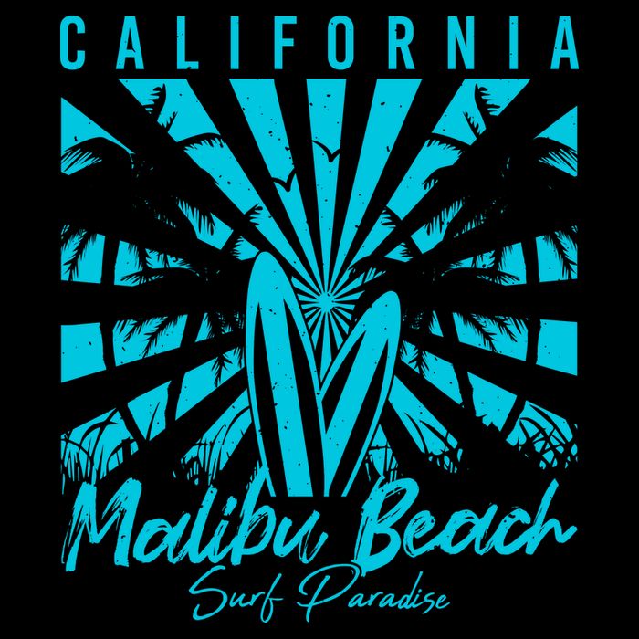 Surfing California Malibu Beach Surf Paradise Cool Summer Gift 16 in Basic Backpack