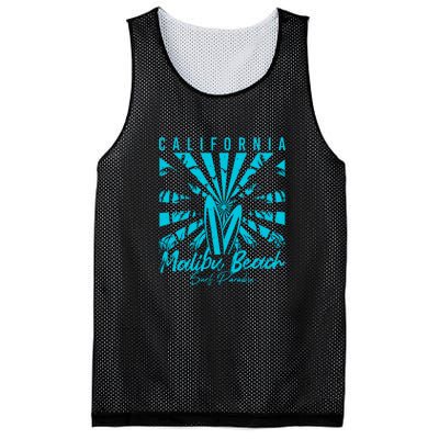 Surfing California Malibu Beach Surf Paradise Cool Summer Gift Mesh Reversible Basketball Jersey Tank