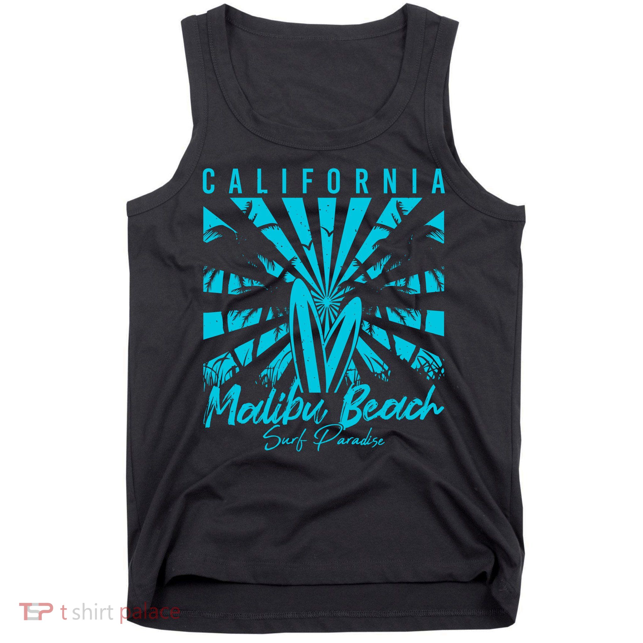 Surfing California Malibu Beach Surf Paradise Cool Summer Gift Tank Top