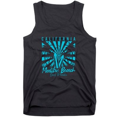 Surfing California Malibu Beach Surf Paradise Cool Summer Gift Tank Top