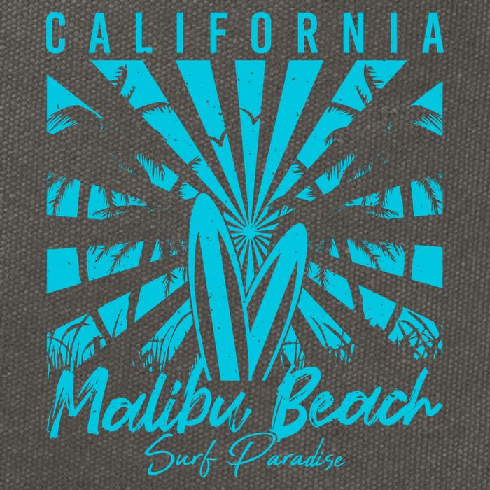 Surfing California Malibu Beach Surf Paradise Cool Summer Gift Cotton Canvas Backpack