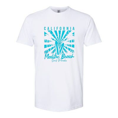 Surfing California Malibu Beach Surf Paradise Cool Summer Gift Softstyle CVC T-Shirt